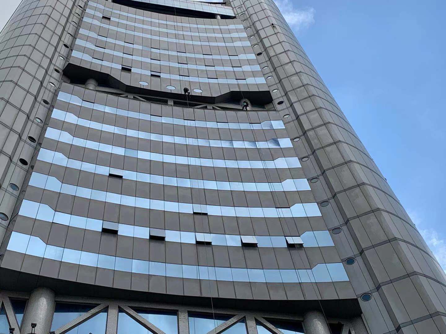 廣電大廈玻璃幕墻安全性檢測2 廣電大廈玻璃幕墻安全性檢測2